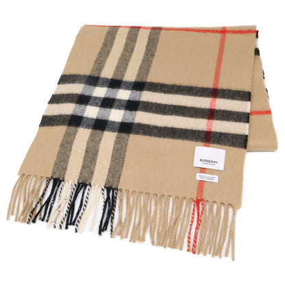 BURBERRY バーバリー 【美品】ノバチェック カシミヤ フリンジ マフラー