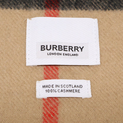 BURBERRY バーバリー 【美品】ノバチェック カシミヤ フリンジ マフラー