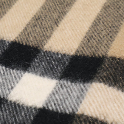 BURBERRY バーバリー 【美品】ノバチェック カシミヤ フリンジ マフラー
