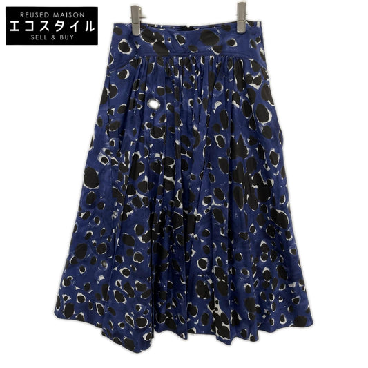 MARNI マルニ ブルー GOMA0476A0 総柄 スカート スカート