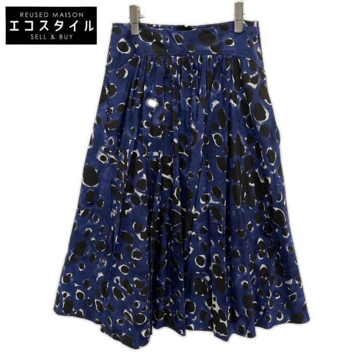 MARNI マルニ ブルー GOMA0476A0 総柄 スカート スカート