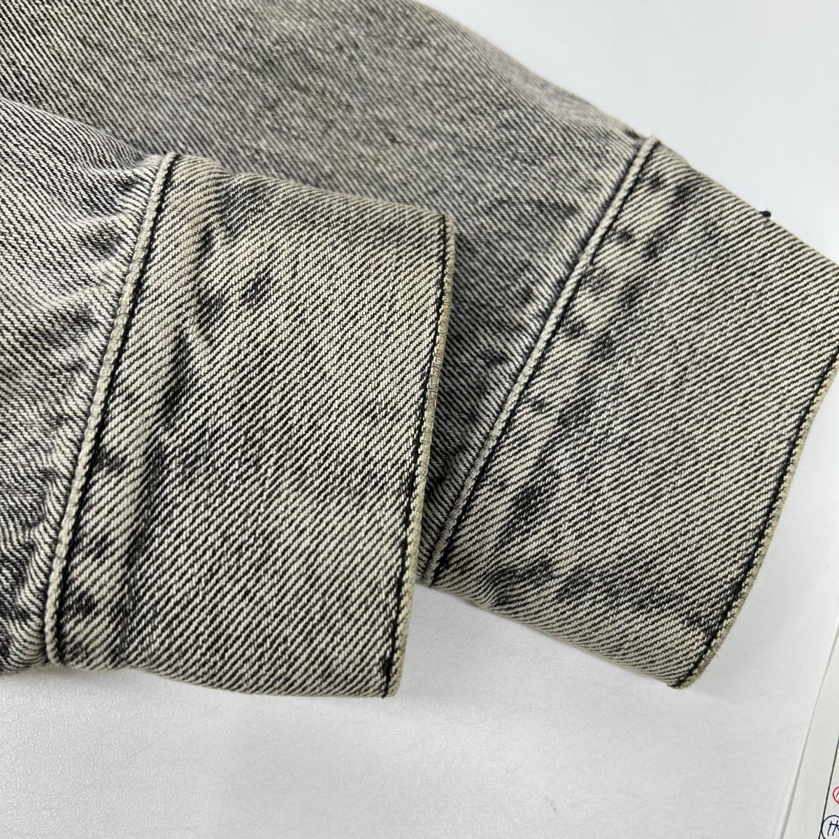 SAINT LAURENT PARIS サンローランパリ 17年 グレー 500393 ダメージ加工 デニム ジャケット ジャケット
