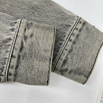 SAINT LAURENT PARIS サンローランパリ 17年 グレー 500393 ダメージ加工 デニム ジャケット ジャケット