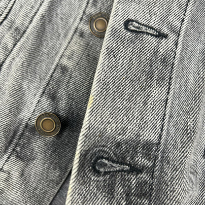 SAINT LAURENT PARIS サンローランパリ 17年 グレー 500393 ダメージ加工 デニム ジャケット ジャケット