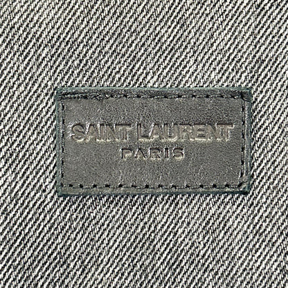 SAINT LAURENT PARIS サンローランパリ 17年 グレー 500393 ダメージ加工 デニム ジャケット ジャケット