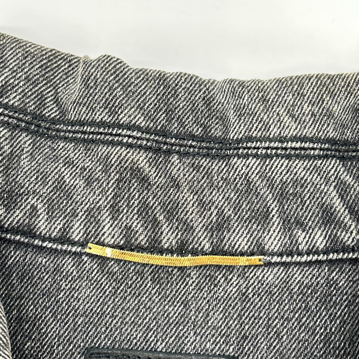 SAINT LAURENT PARIS サンローランパリ 17年 グレー 500393 ダメージ加工 デニム ジャケット ジャケット