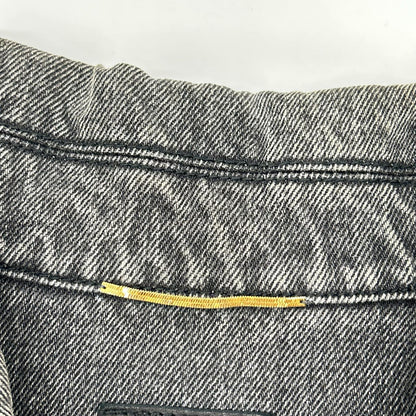 SAINT LAURENT PARIS サンローランパリ 17年 グレー 500393 ダメージ加工 デニム ジャケット ジャケット