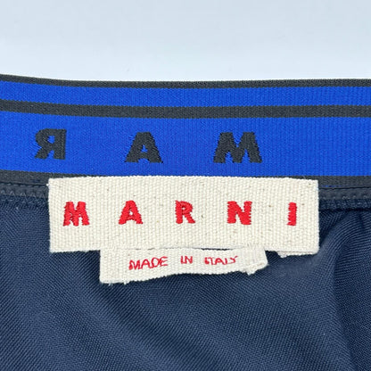 MARNI マルニ 22年 ネイビー GOMA0607A1 ウエストロゴ フレア スカート スカート