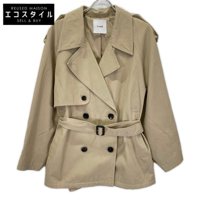CLANE Clane 25SS 18103-0422 brown oversized short trench coat coat