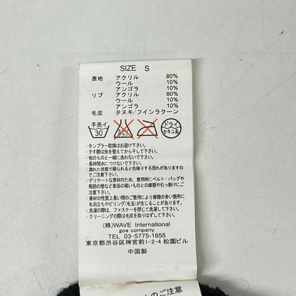 G.O.A/goa ゴア 31553017 ブラック ラクーンファー ップアップパーカー トップス