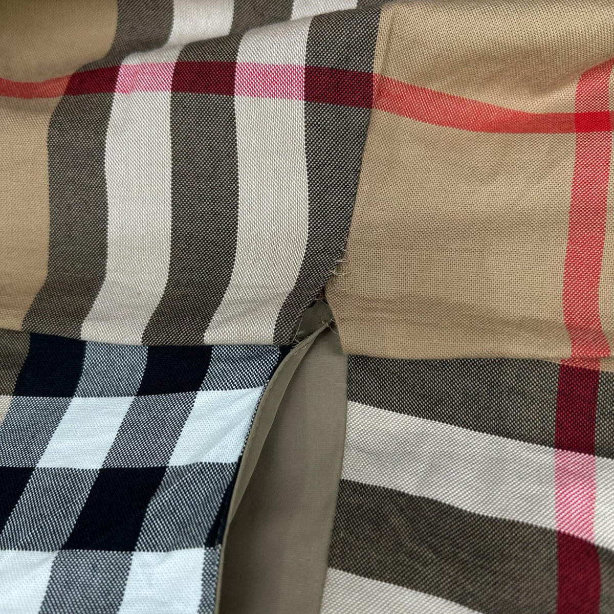Burberry LONDON バーバリーロンドン 85R3436 カーキ 裏地ノバチェック ロングコート コート