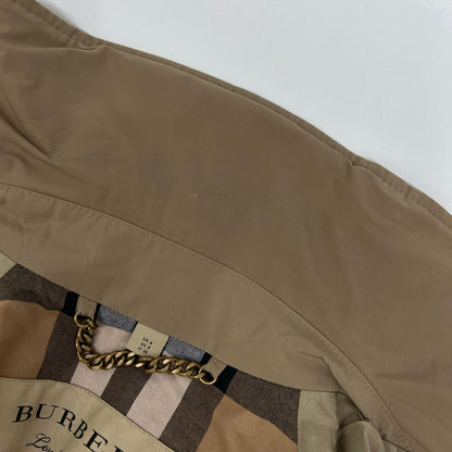 Burberry LONDON バーバリーロンドン 85R3436 カーキ 裏地ノバチェック ロングコート コート