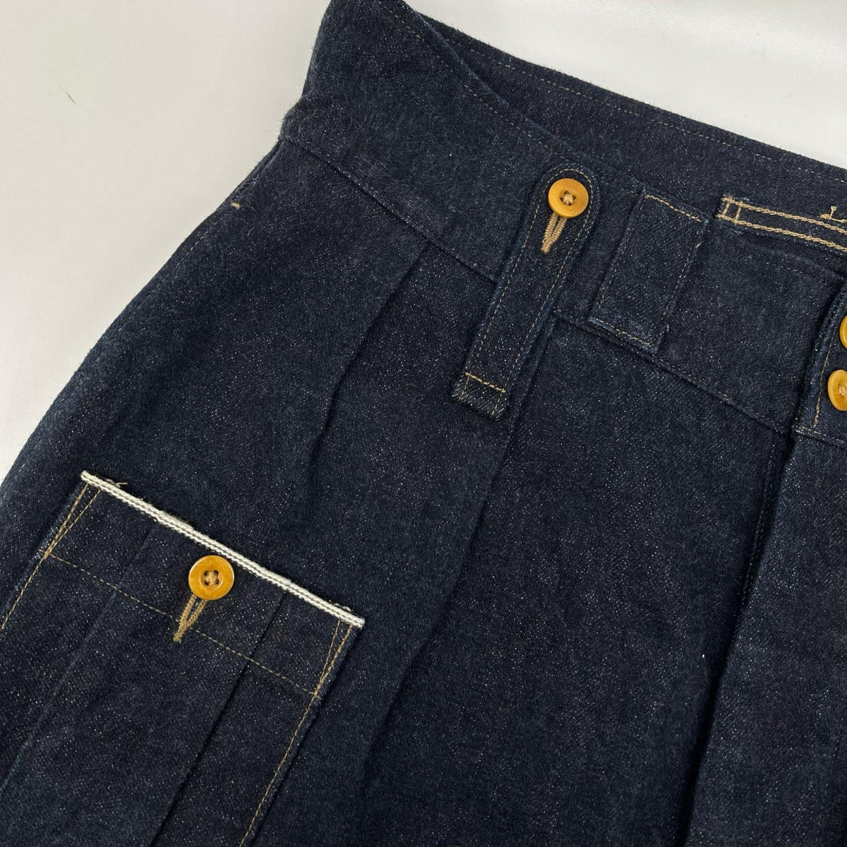 NIGEL CABOURN ナイジェルケーボン 8047-00-50030 インディゴ バトルドレス ルーズシルエット デニムパンツ ボトムス