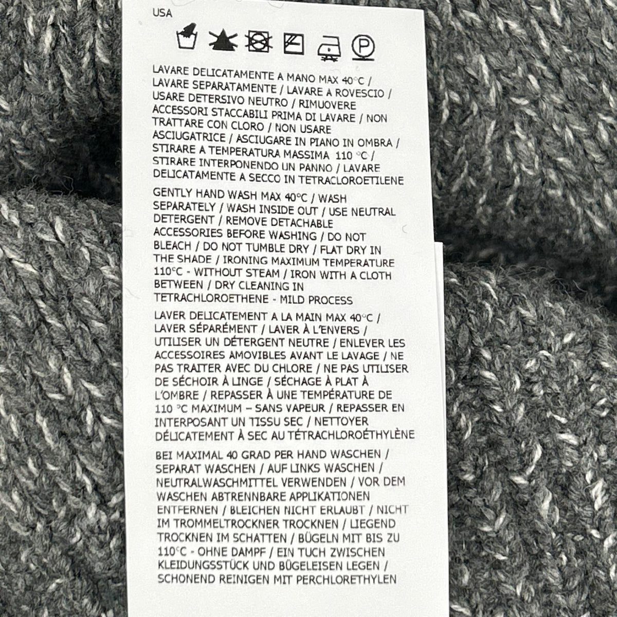 STONE ISLAND ストーンアイランド K2S155100050 S00N1 クルーネック ニットプルオーバー トップス