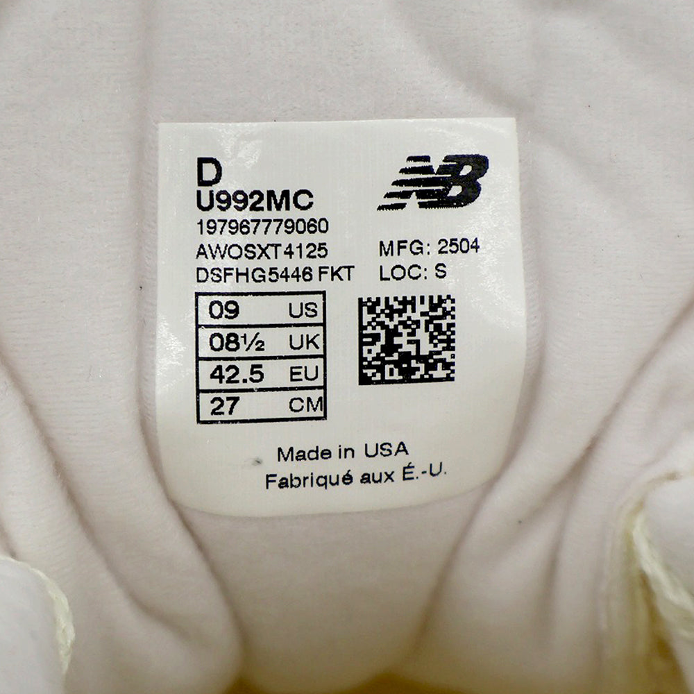 NEW BALANCE ニューバランス 新品同様 BEIGE スニーカー シューズ メンズ ベージュ系 27.0cm U992MC シューズ