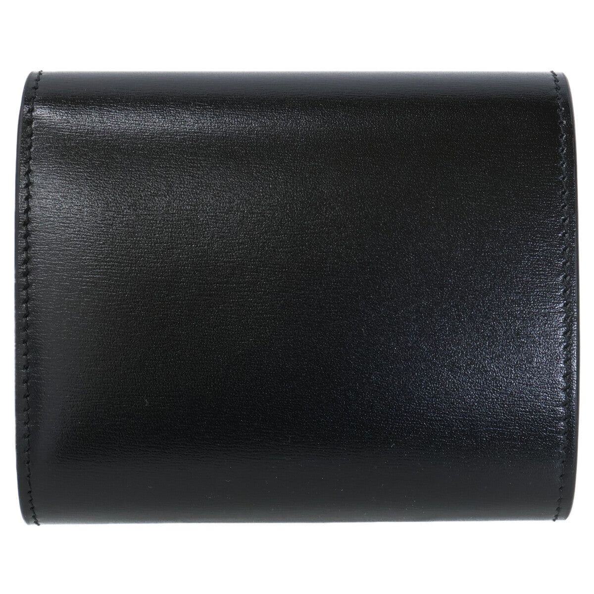 CELINE セリーヌ 【新品同様】スモール フラップウォレット トリオンフ / シャイニーカーフスキン 二つ折り財布（小銭入れあり）