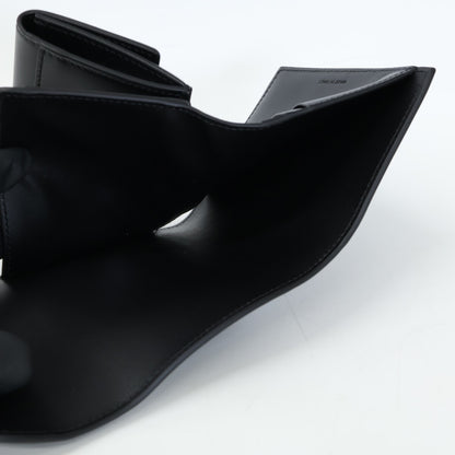 CELINE セリーヌ 【新品同様】スモール フラップウォレット トリオンフ / シャイニーカーフスキン 二つ折り財布（小銭入れあり）