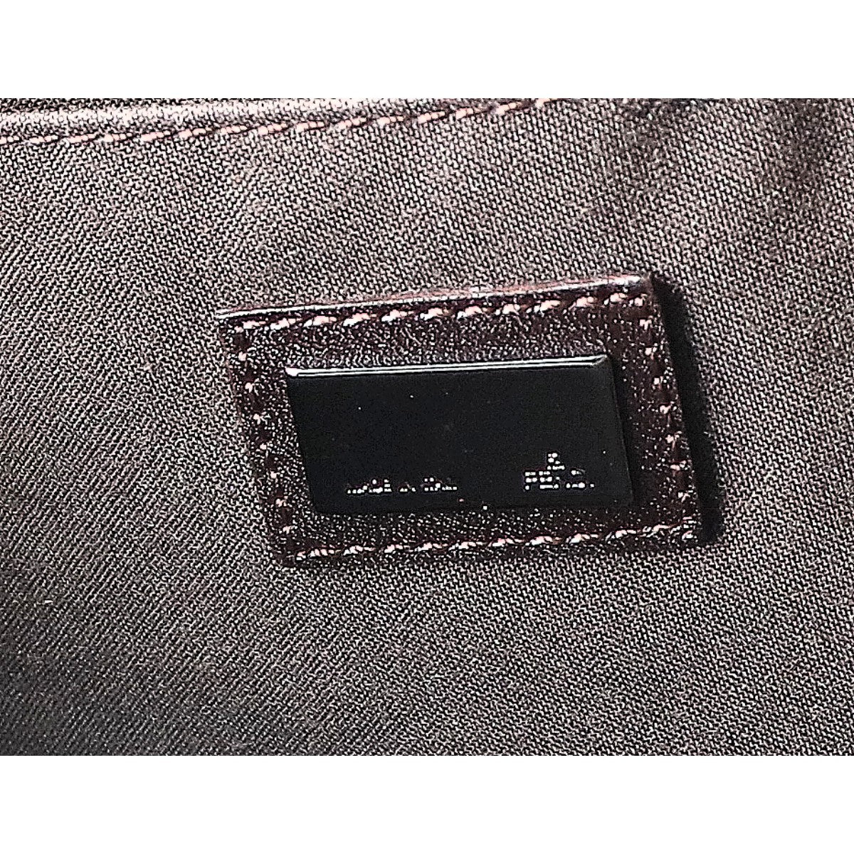 FENDI フェンディ 美品 8BH127 ズッキーノ レザーハンドル キャンバス トートバッグ