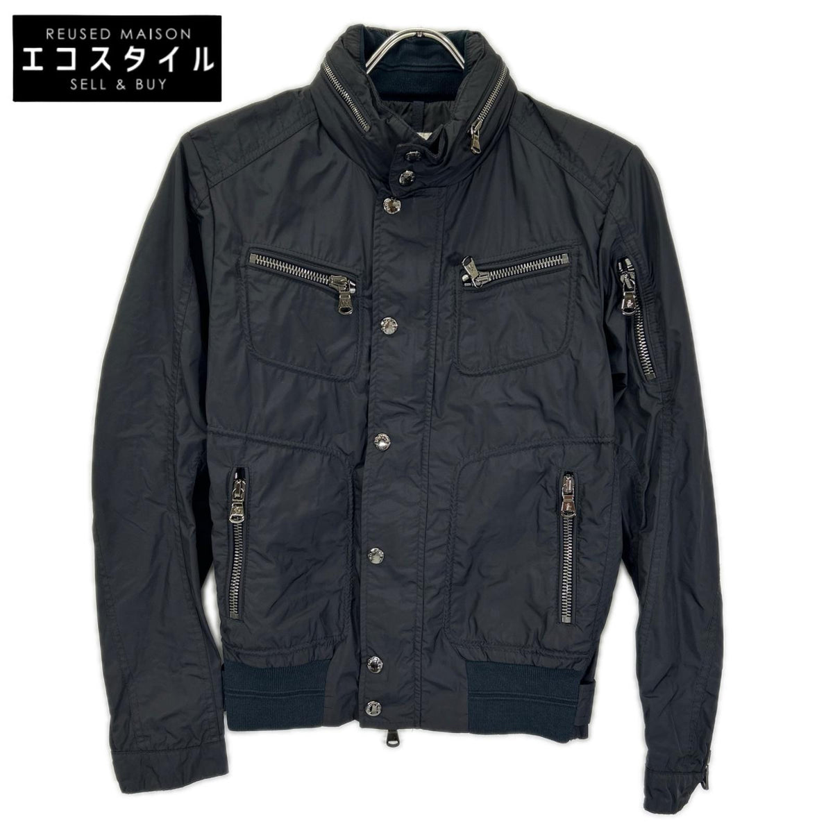 MONCLER モンクレール 101-092-40070-00 ブラック フード付き ナイロンジャケット ジャケット