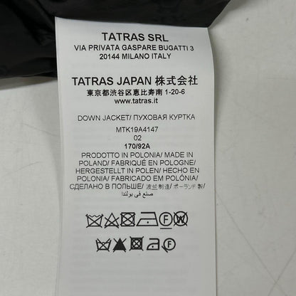 TATRAS タトラス 19年 MTK19A4147 ブラック フードファー ZIANO ダウンジャケット コート