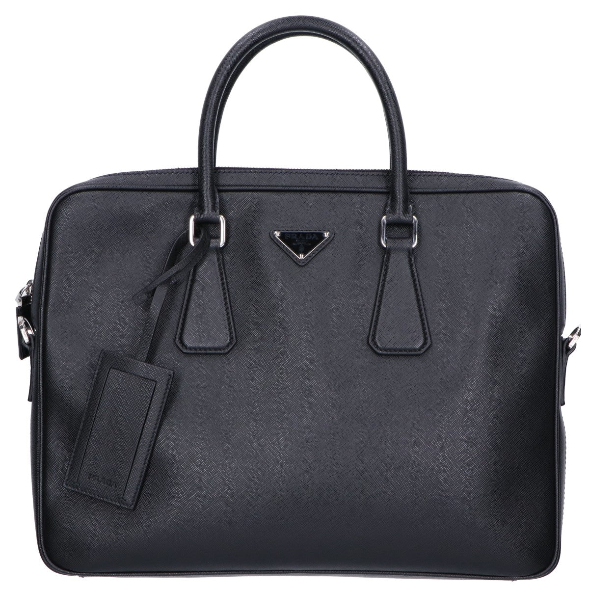 PRADA プラダ 美品 2VE368 サフィアーノレザー ブリーフケース ビジネスバッグ ビジネスバッグ ブリーフケース