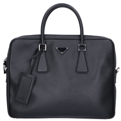 PRADA プラダ 美品 2VE368 サフィアーノレザー ブリーフケース ビジネスバッグ ビジネスバッグ ブリーフケース