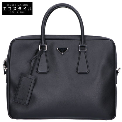 PRADA プラダ 美品 2VE368 サフィアーノレザー ブリーフケース ビジネスバッグ ビジネスバッグ ブリーフケース