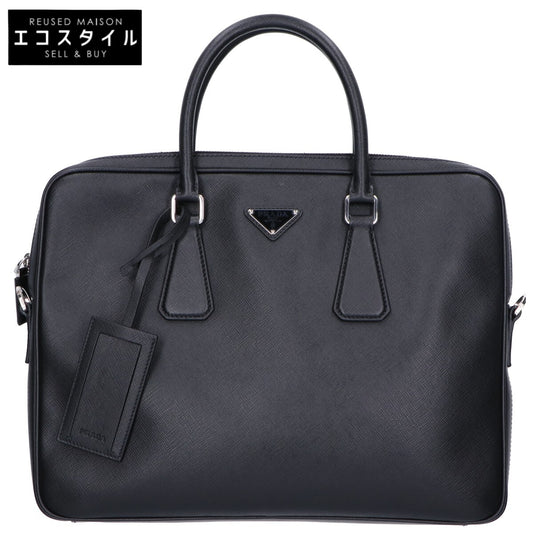 PRADA プラダ 美品 2VE368 サフィアーノレザー ブリーフケース ビジネスバッグ ビジネスバッグ ブリーフケース