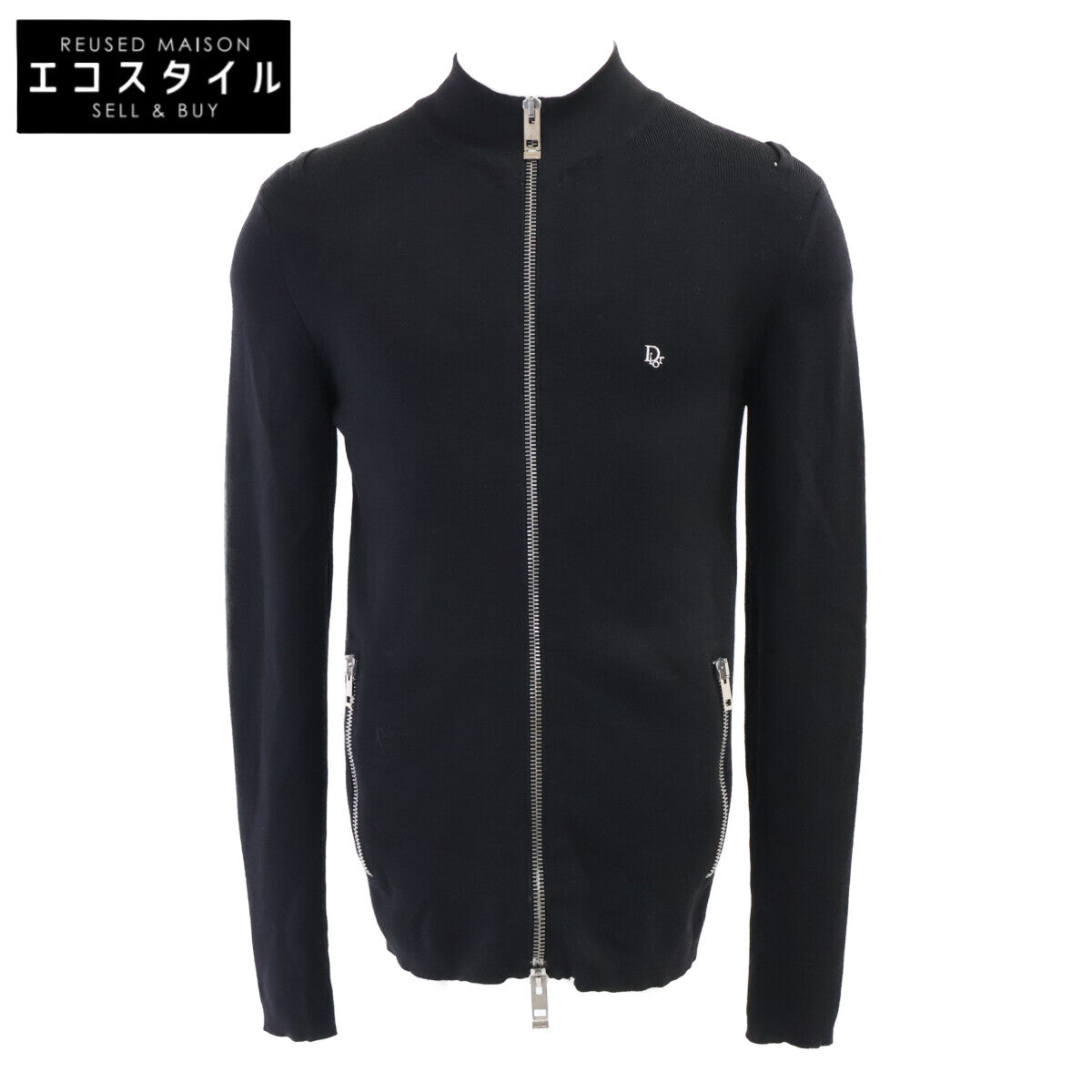 Dior HOMME ディオールオム 【国内正規】4HH4026101 04年製 エディ期 ウール ジップアップ ニットジャケット ジャケット