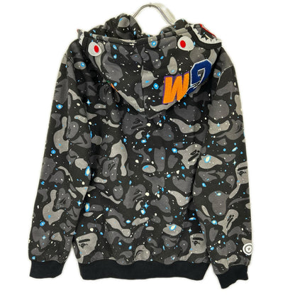 A BATHING APE アベイシングエイプ 90s グレー 初期 スペースカモ シャーク フルジップパーカー トップス