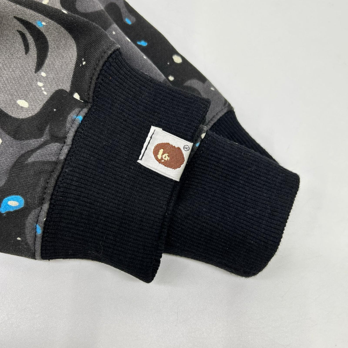 A BATHING APE アベイシングエイプ 90s グレー 初期 スペースカモ シャーク フルジップパーカー トップス