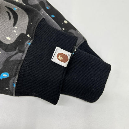 A BATHING APE アベイシングエイプ 90s グレー 初期 スペースカモ シャーク フルジップパーカー トップス