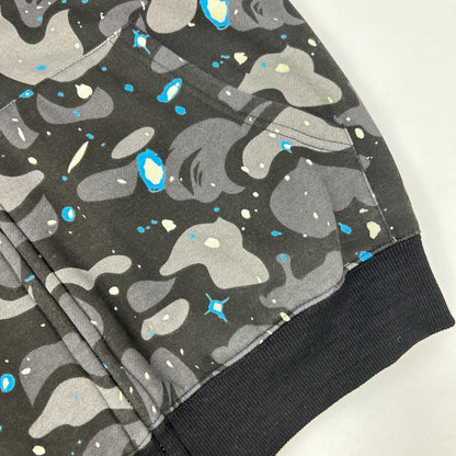 A BATHING APE アベイシングエイプ 90s グレー 初期 スペースカモ シャーク フルジップパーカー トップス