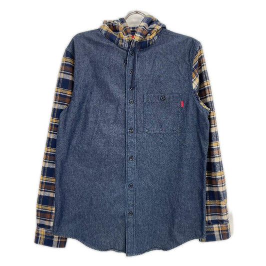 Supreme シュプリーム 13AW デニム×ネルシャツ 切り替え Hooded Plaid Denim Shirts トップス