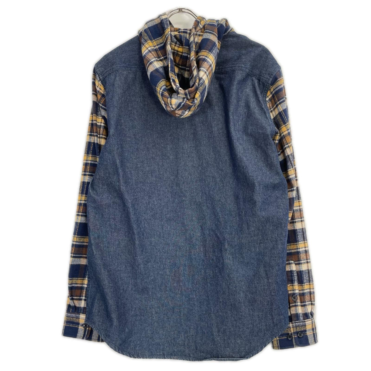 Supreme シュプリーム 13AW デニム×ネルシャツ 切り替え Hooded Plaid Denim Shirts トップス