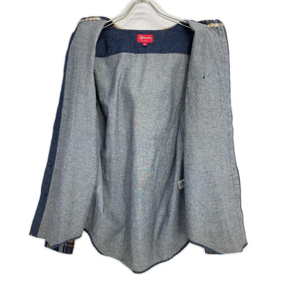 Supreme シュプリーム 13AW デニム×ネルシャツ 切り替え Hooded Plaid Denim Shirts トップス