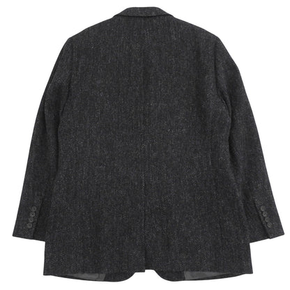 BrooksBrothers ブルックスブラザーズ ヘリンボーン ハリスツイード ウール 1818シリーズ テーラードジャケット メンズ 黒 グレー 40 ジャケット
