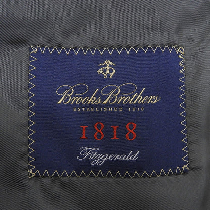 BrooksBrothers ブルックスブラザーズ ヘリンボーン ハリスツイード ウール 1818シリーズ テーラードジャケット メンズ 黒 グレー 40 ジャケット