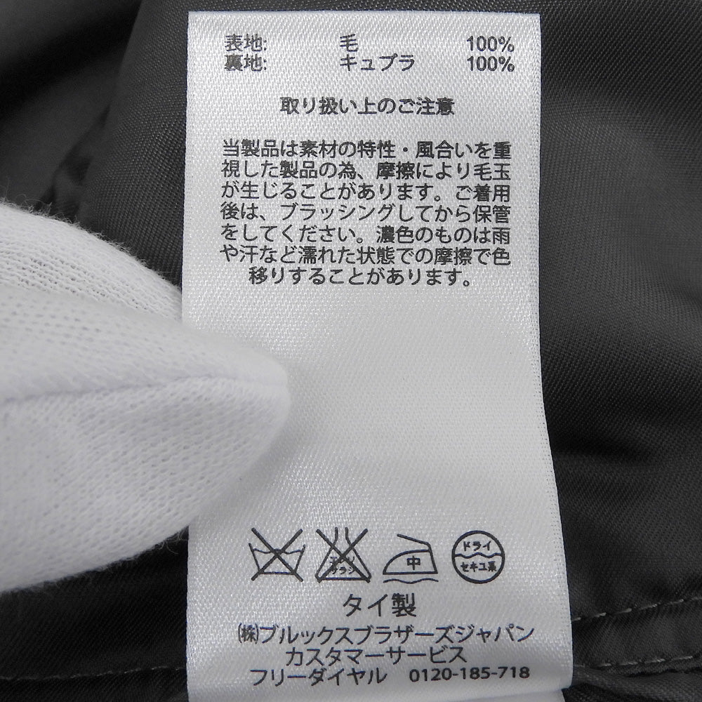 BrooksBrothers ブルックスブラザーズ ヘリンボーン ハリスツイード ウール 1818シリーズ テーラードジャケット メンズ 黒 グレー 40 ジャケット