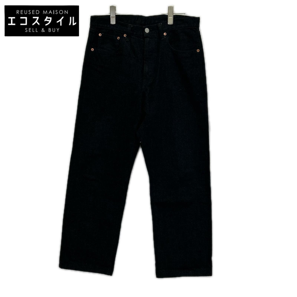 HAND ROOM ハンドルーム 8023-1409 ブラック WIDE FIT 5 POCKET JEANS デニムパンツ ボトムス