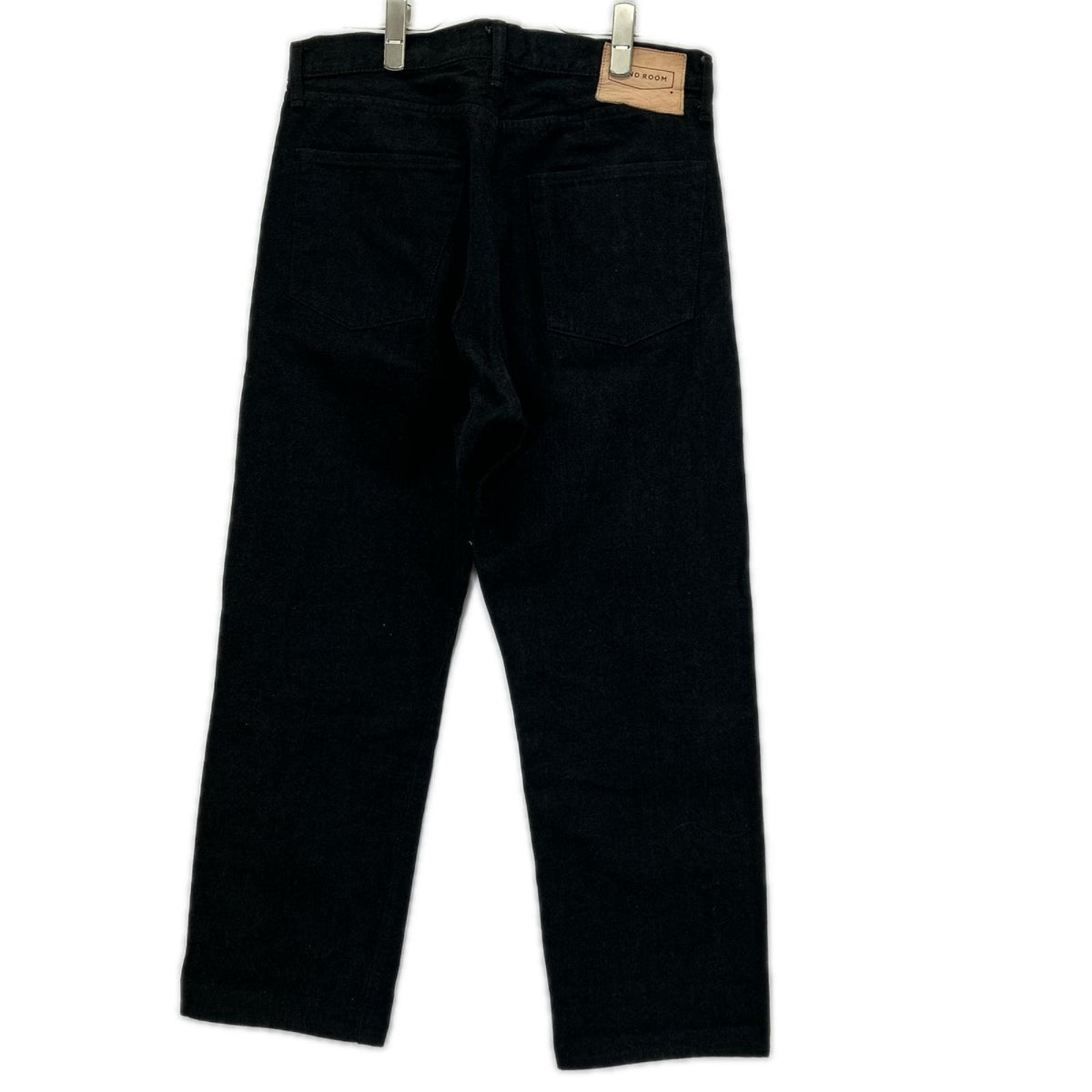 HAND ROOM ハンドルーム 8023-1409 ブラック WIDE FIT 5 POCKET JEANS デニムパンツ ボトムス