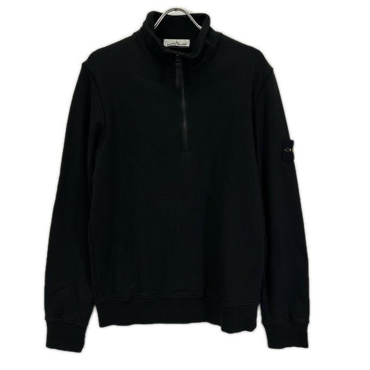 STONE ISLAND ストーンアイランド 101561951 ブラック Garment Dyed Half Zip Sweat トップス