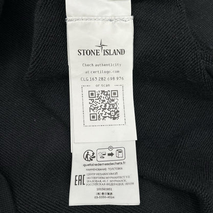 STONE ISLAND ストーンアイランド 101561951 ブラック Garment Dyed Half Zip Sweat トップス