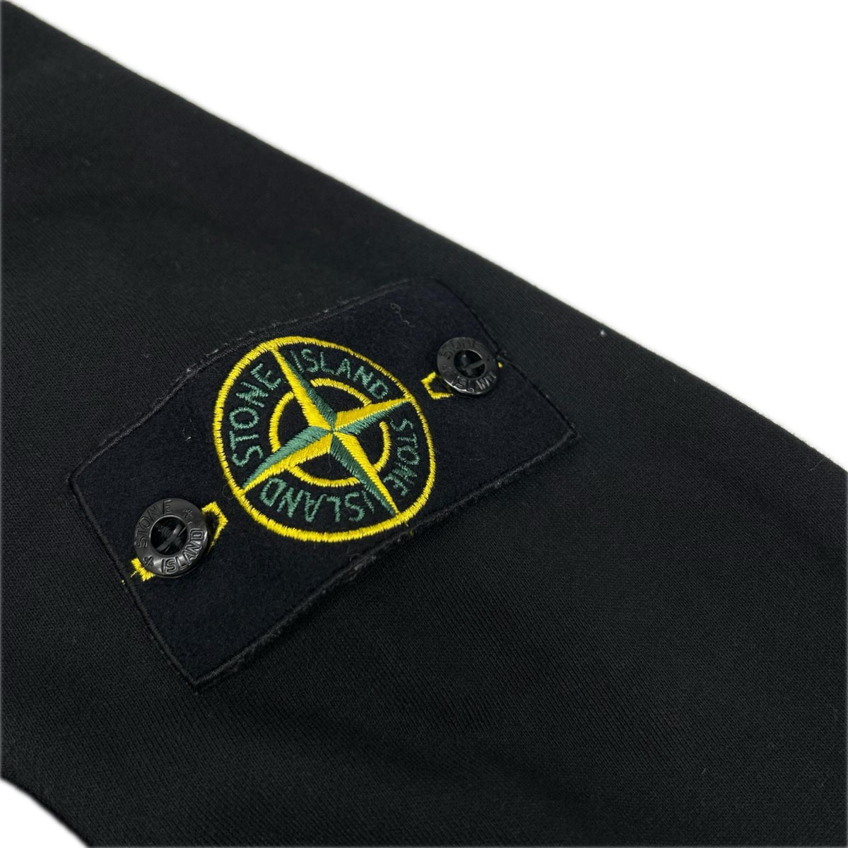 STONE ISLAND ストーンアイランド 101561951 ブラック Garment Dyed Half Zip Sweat トップス