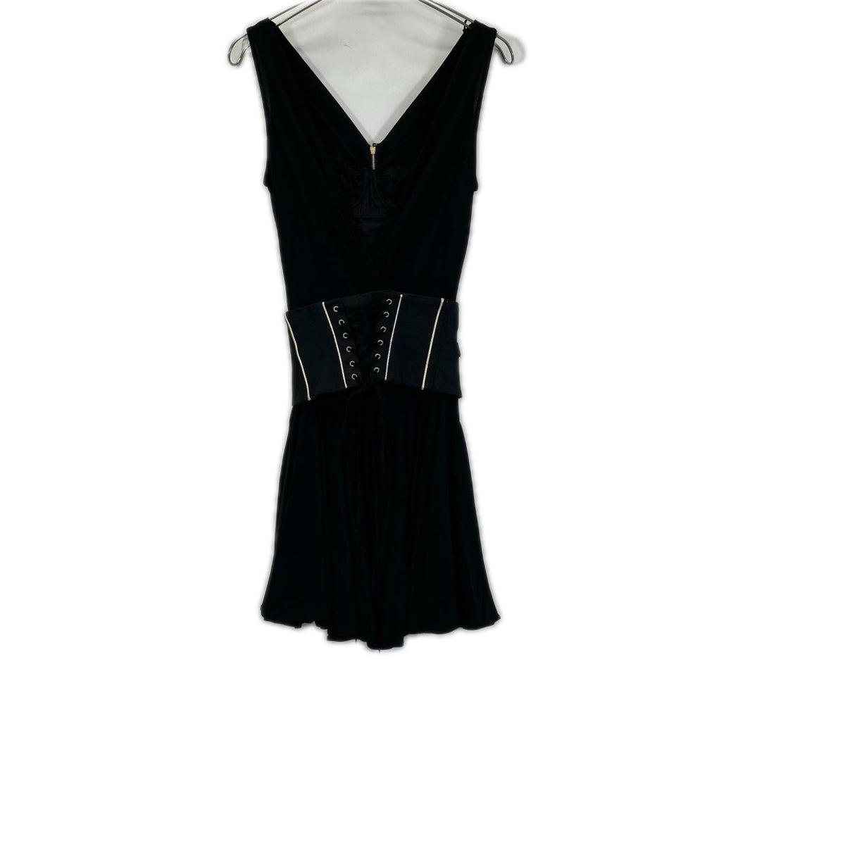 DOLCE&GABBANA ドルチェアンドガッバーナ F6785T ブラック コルセットベルト ドレスワンピース ワンピース