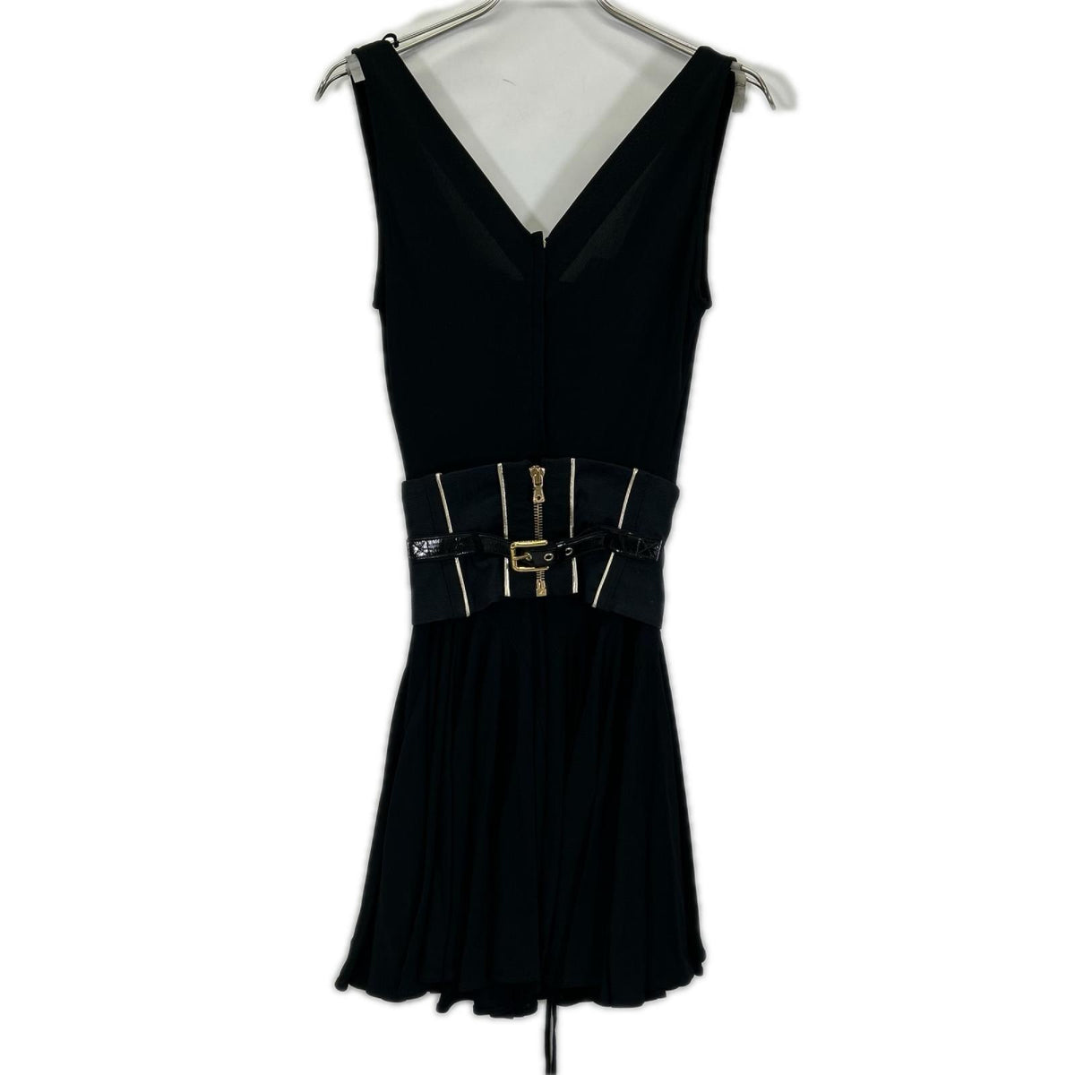 DOLCE&GABBANA ドルチェアンドガッバーナ F6785T ブラック コルセットベルト ドレスワンピース ワンピース