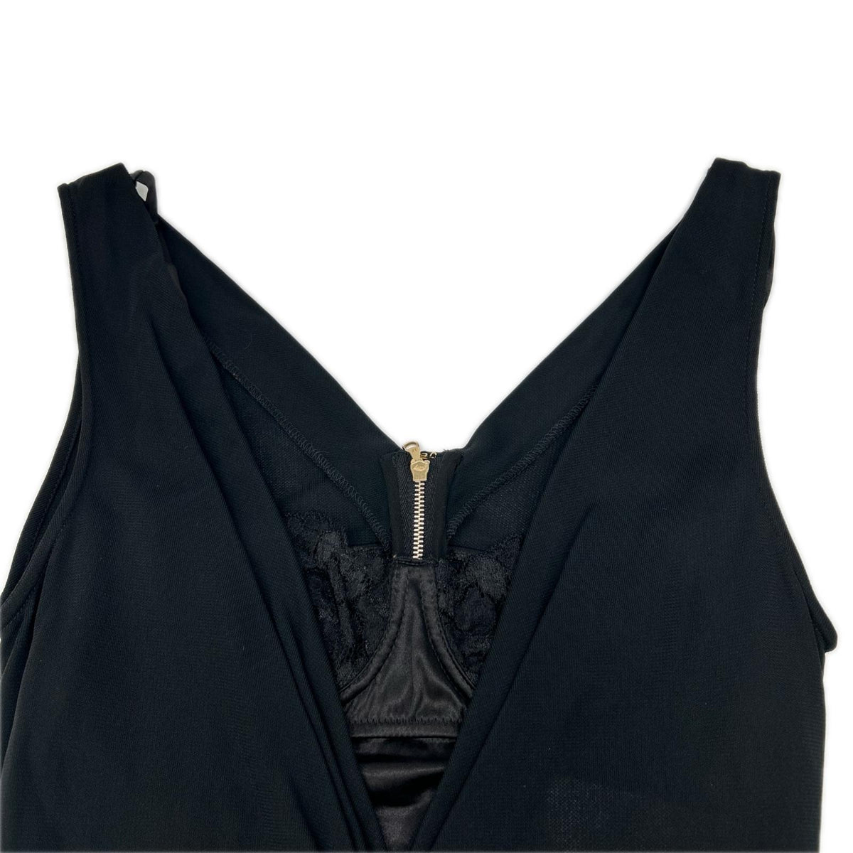 DOLCE&GABBANA ドルチェアンドガッバーナ F6785T ブラック コルセットベルト ドレスワンピース ワンピース