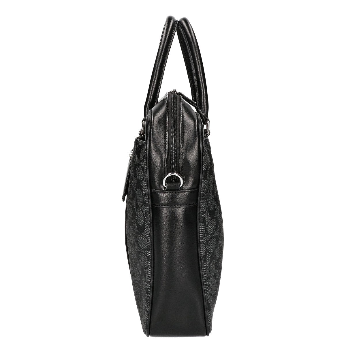 COACH コーチ シグネチャー PVC/レザー 2WAY ブリーフケース ビジネスバッグ ブリーフケース