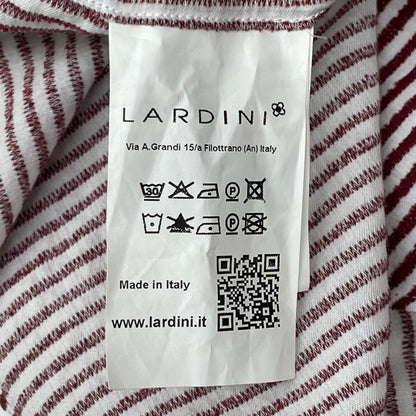 LARDINI ラルディーニ IEW22FP1 レッド×ホワイト コットン ストライプ オーバーサイズシャツ トップス
