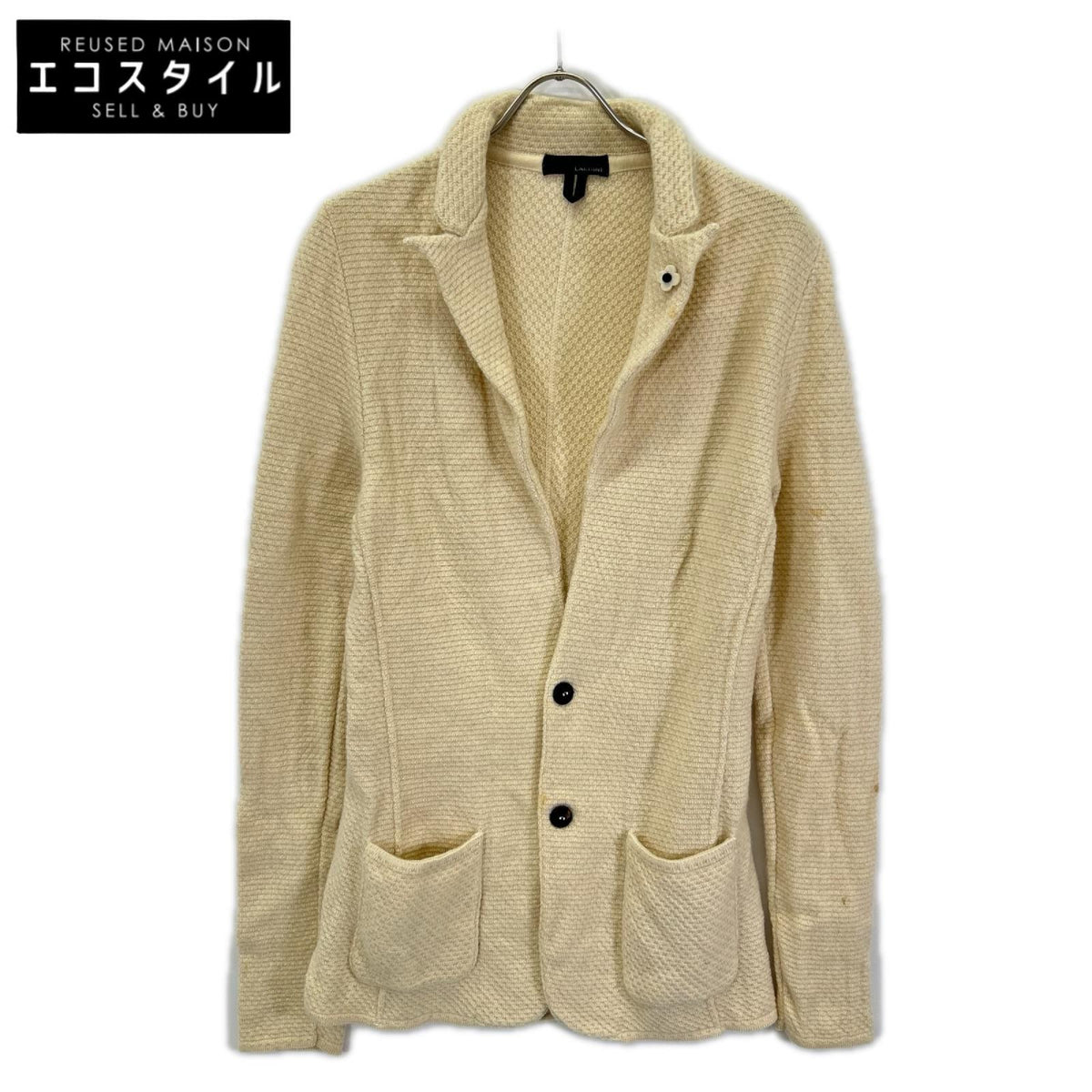 LARDINI ラルディーニ IELJM20 ベージュ ウールアルパカ ニットジャケット ジャケット